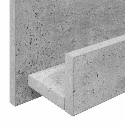 vidaXL Magazine Rack Concrete Grey 43 x 11 x 102 cm Engineered Wood