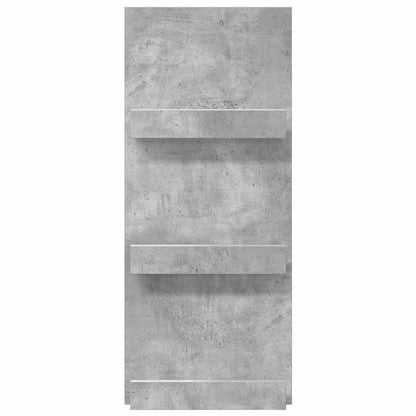 vidaXL Magazine Rack Concrete Grey 43 x 11 x 102 cm Engineered Wood