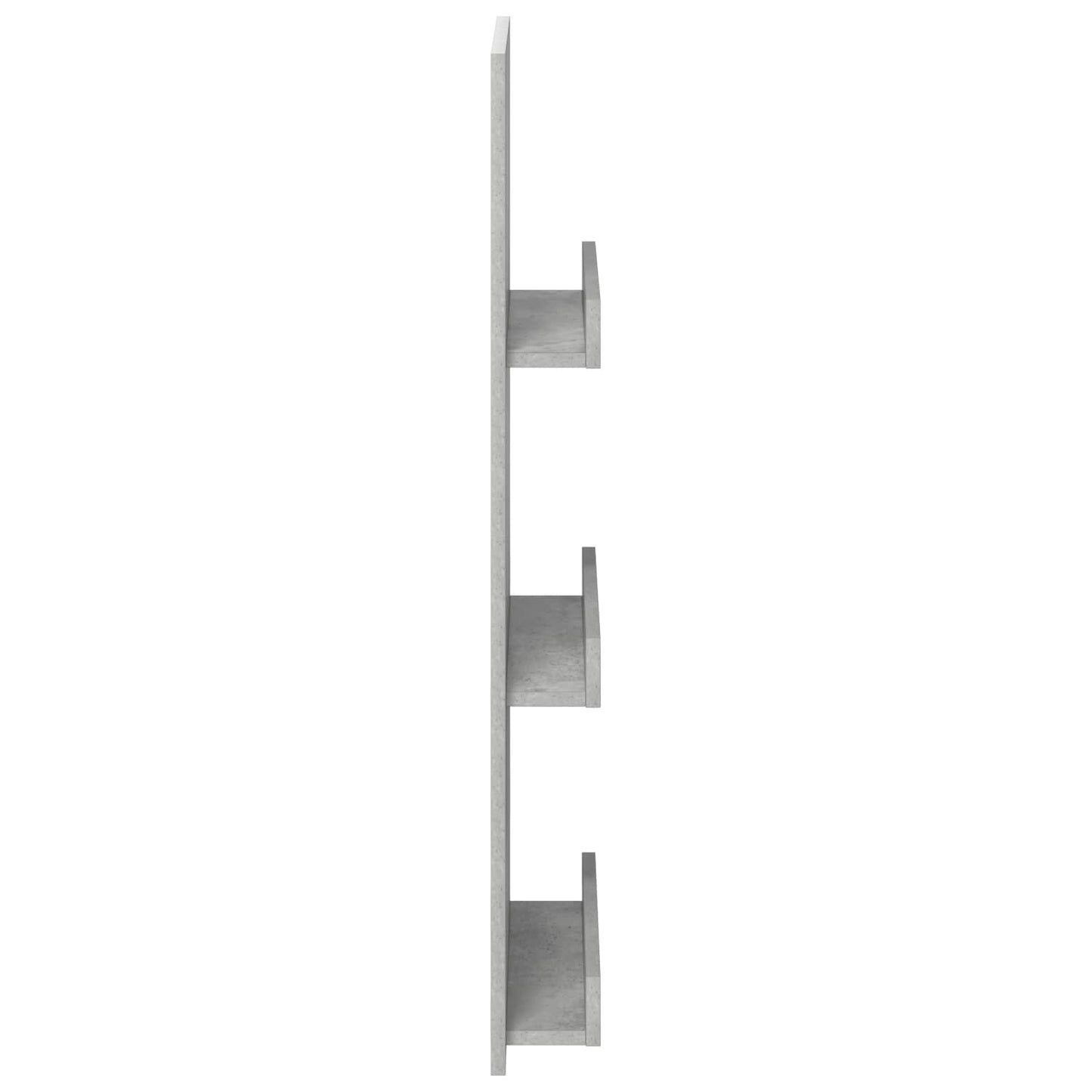 vidaXL Magazine Rack Concrete Grey 43 x 11 x 102 cm Engineered Wood