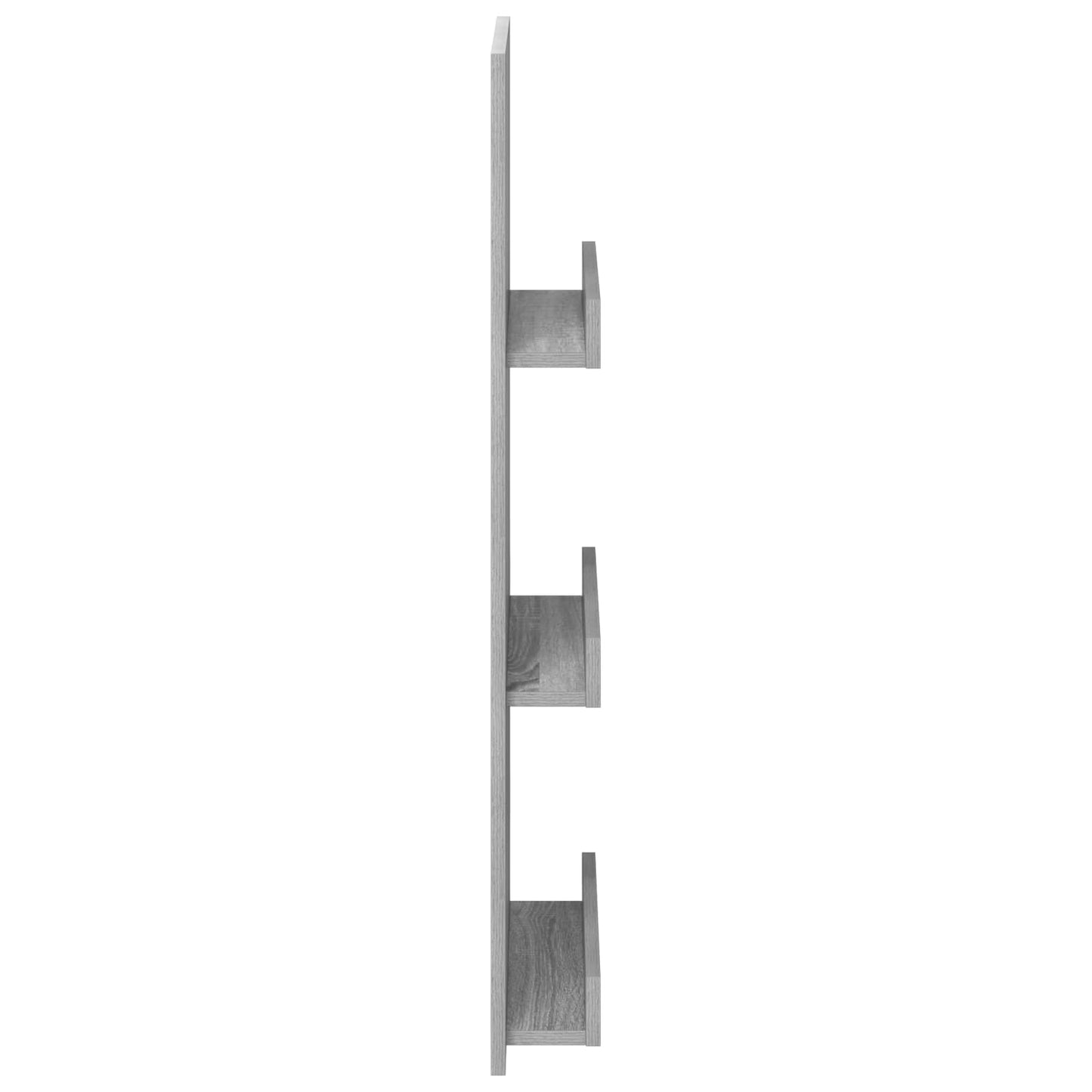 vidaXL Magazine Rack Grey Sonoma 43 x 11 x 102 cm Engineered Wood