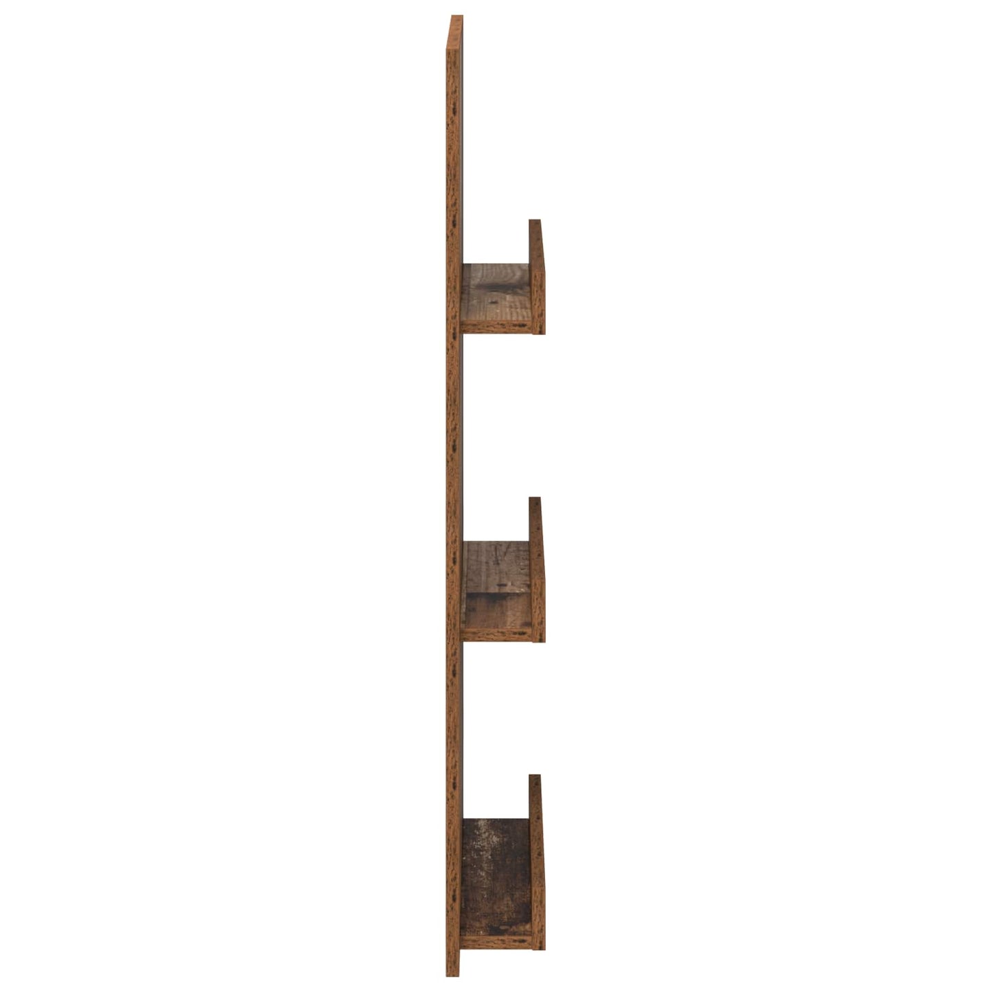 vidaXL Magazine Rack Old Wood 43 x 11 x 102 cm Engineered Wood