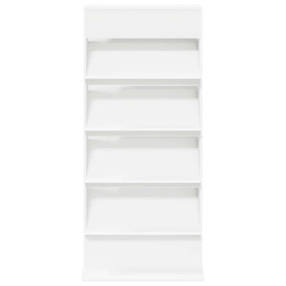 vidaXL Magazine Rack with Shelf White 70 x 41 x 156 cm Engineered Wood