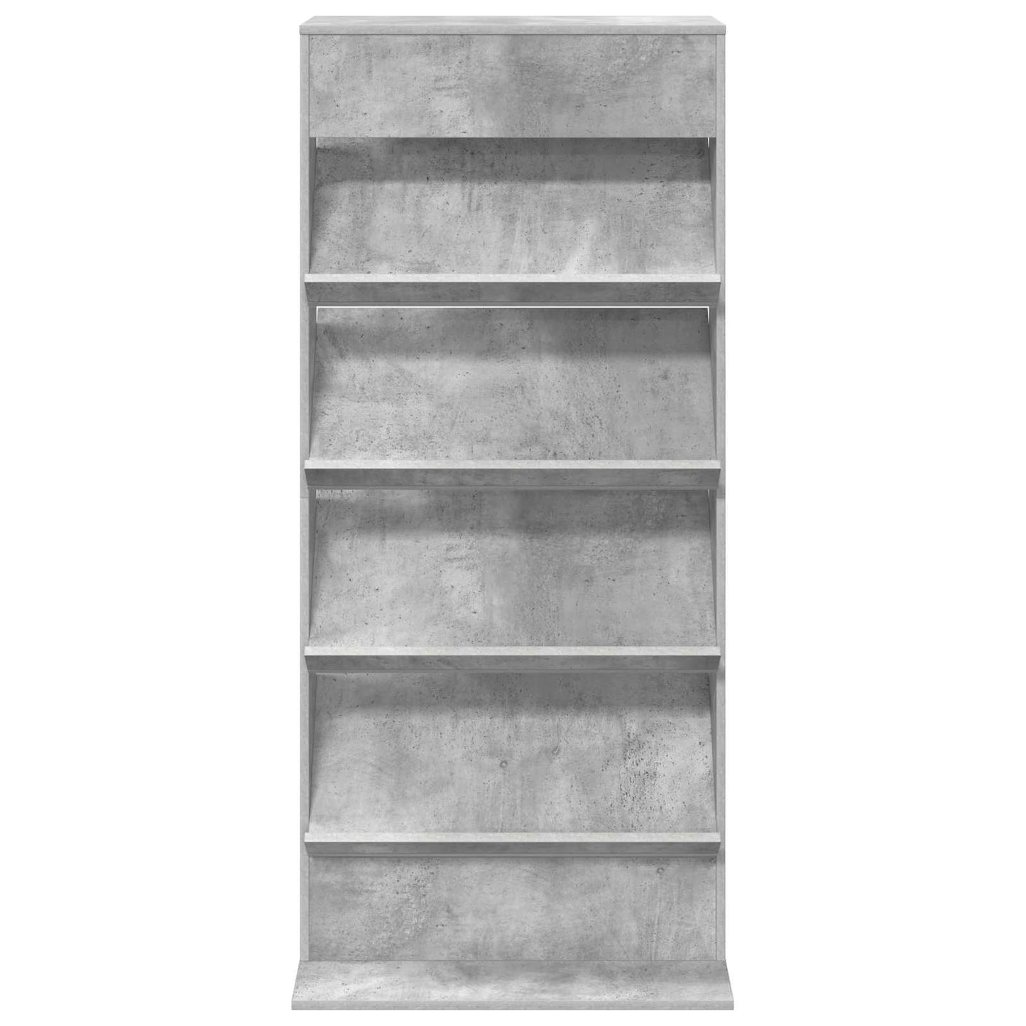 vidaXL Magazine Rack Concrete Grey 70 x 41 x 156 cm Engineered Wood