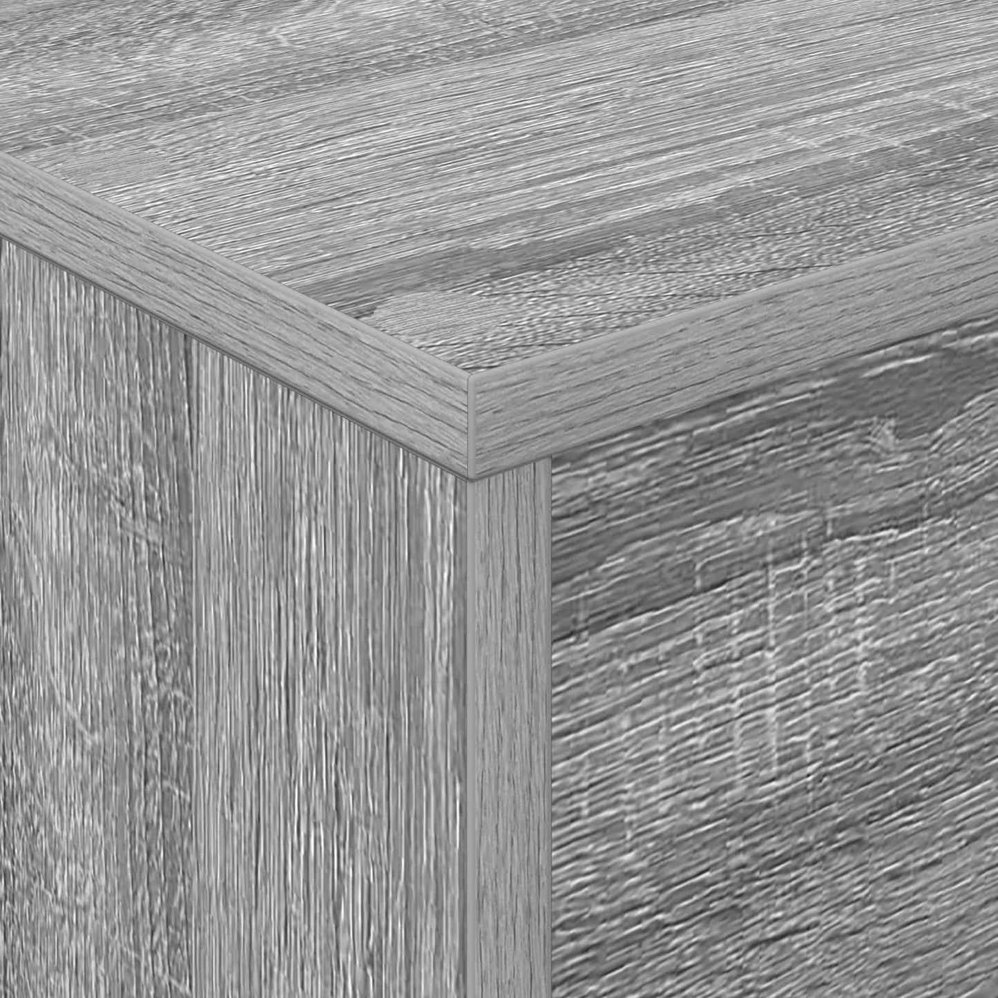 vidaXL Magazine Rack Grey Sonoma 70 x 41 x 156 cm Engineered Wood