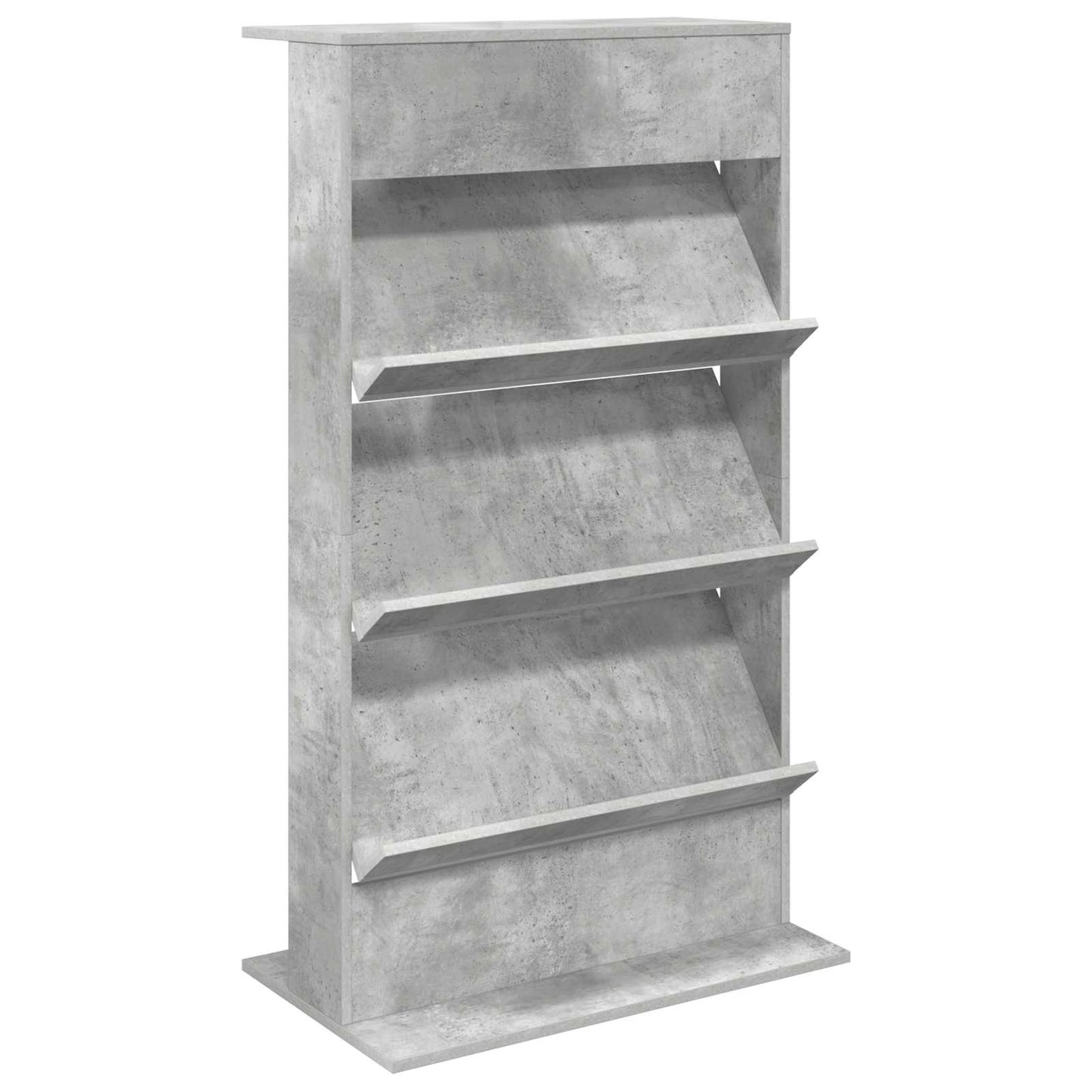 vidaXL Magazine Rack Concrete Grey 70 x 41 x 126 cm Engineered Wood