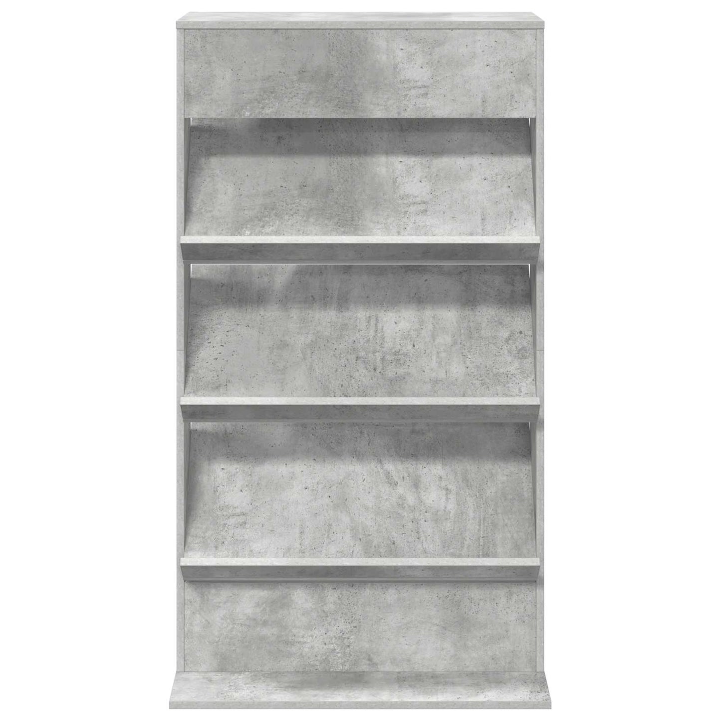 vidaXL Magazine Rack Concrete Grey 70 x 41 x 126 cm Engineered Wood
