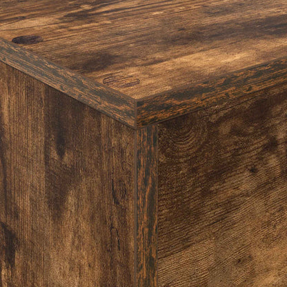 vidaXL Magazine Rack Smoked Oak 70 x 41 x 126 cm Engineered Wood