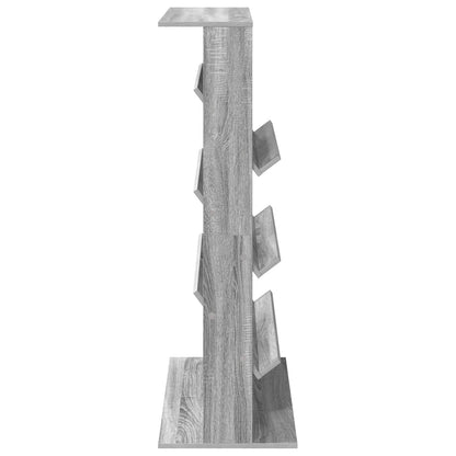 vidaXL Magazine Rack Grey Sonoma 70 x 41 x 126 cm Engineered Wood