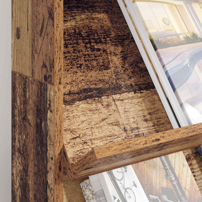 vidaXL Magazine Rack Old Wood 70 x 41 x 126 cm Engineered Wood