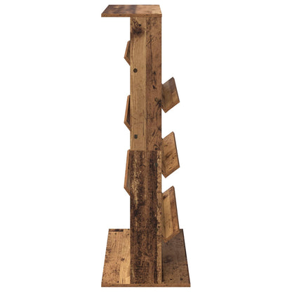 vidaXL Magazine Rack Old Wood 70 x 41 x 126 cm Engineered Wood
