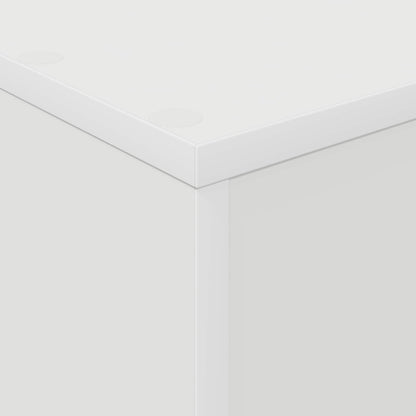 vidaXL Magazine Rack with Shelf White 70 x 41 x 96 cm Engineered Wood