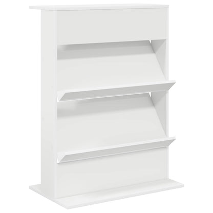 vidaXL Magazine Rack with Shelf White 70 x 41 x 96 cm Engineered Wood