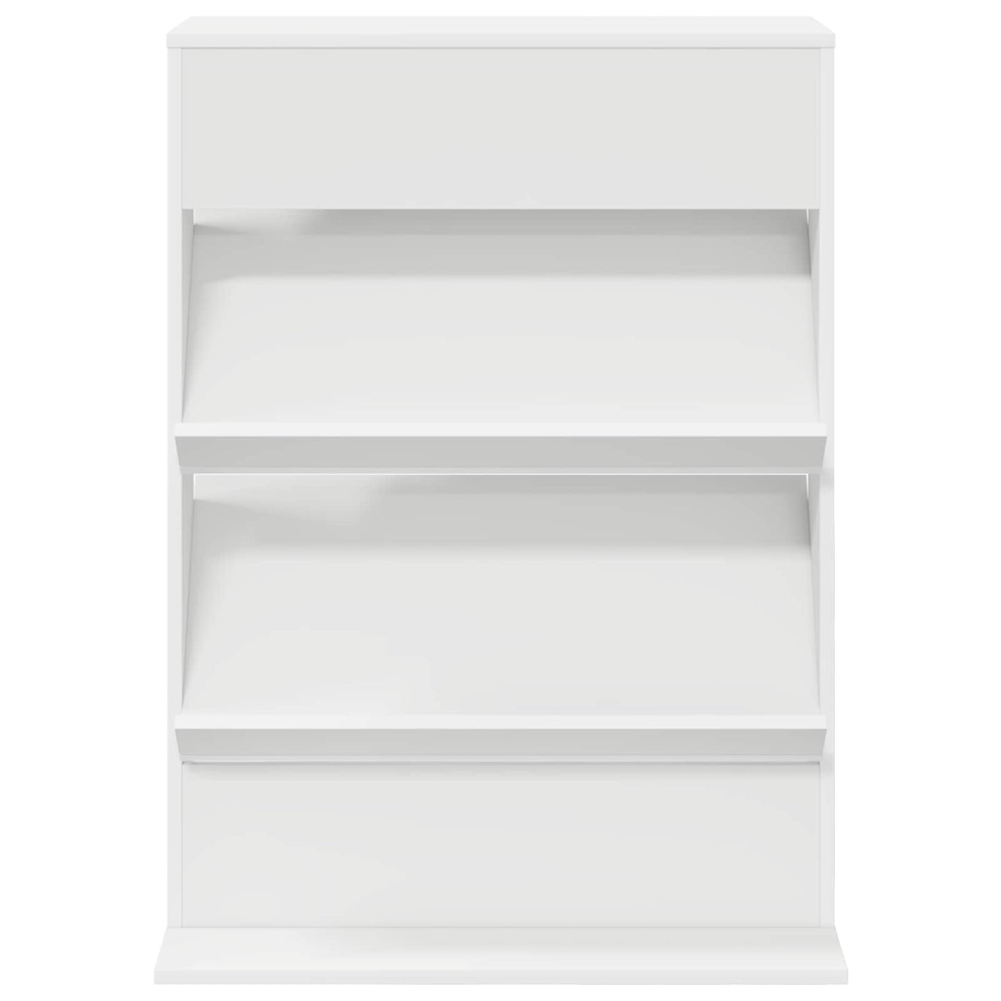 vidaXL Magazine Rack with Shelf White 70 x 41 x 96 cm Engineered Wood