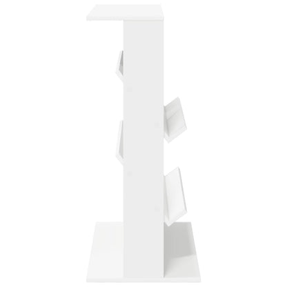 vidaXL Magazine Rack with Shelf White 70 x 41 x 96 cm Engineered Wood