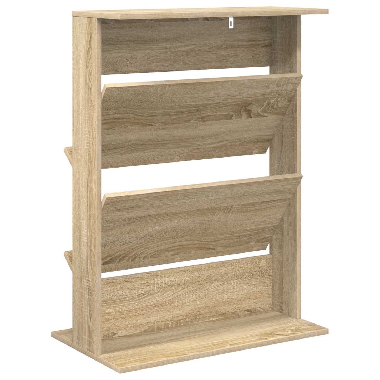 vidaXL Magazine Rack Sonoma Oak 70 x 41 x 96 cm Engineered Wood