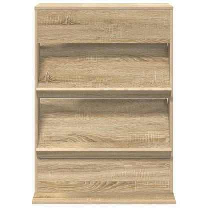 vidaXL Magazine Rack Sonoma Oak 70 x 41 x 96 cm Engineered Wood