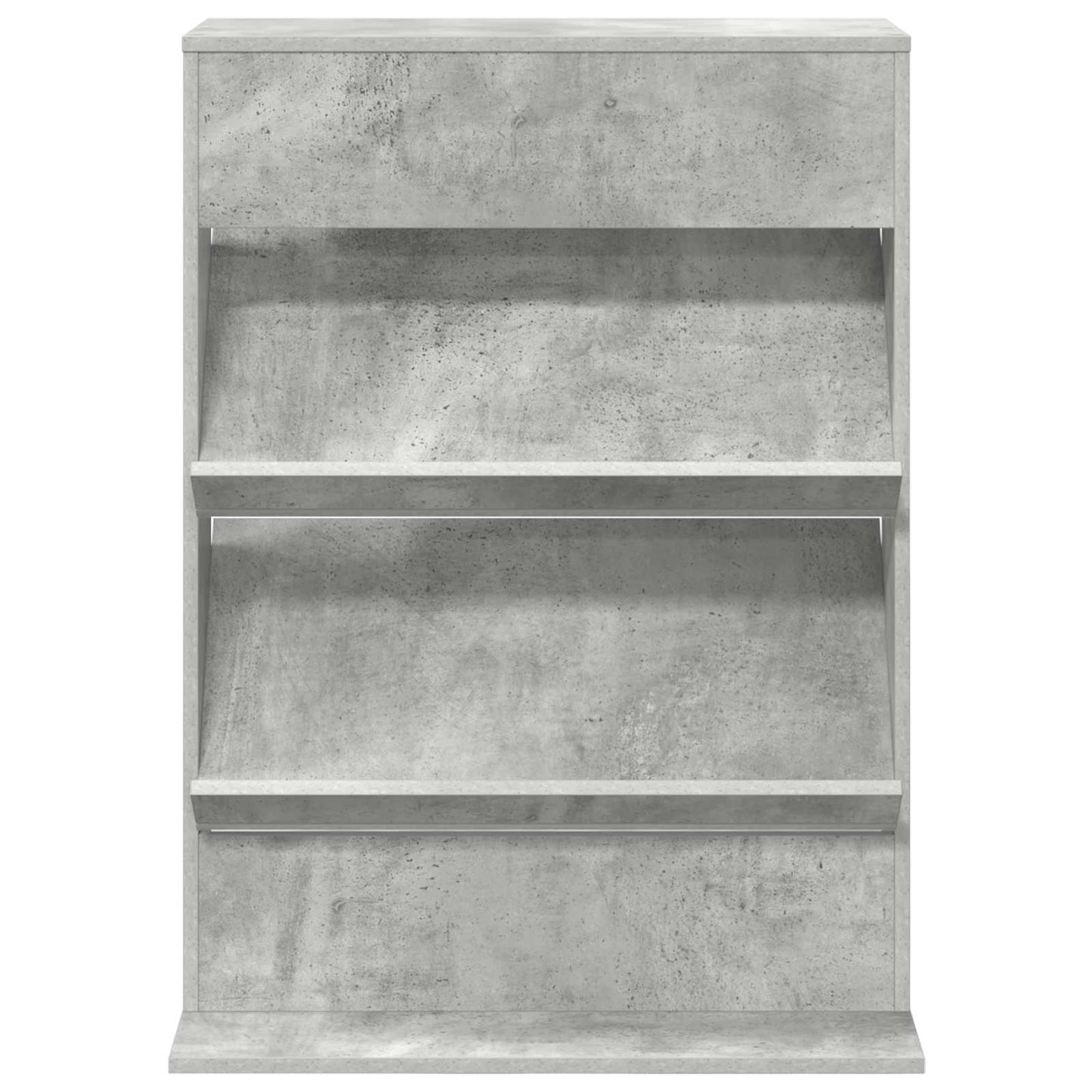 vidaXL Magazine Rack Concrete Grey 70 x 41 x 96 cm Engineered Wood