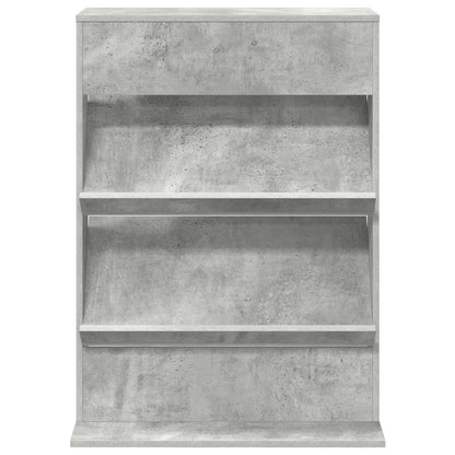 vidaXL Magazine Rack Concrete Grey 70 x 41 x 96 cm Engineered Wood