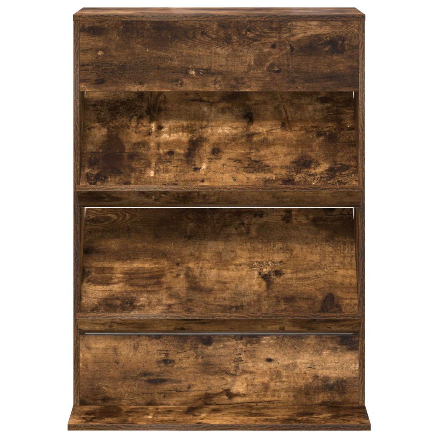 vidaXL Magazine Rack Smoked Oak 70 x 41 x 96 cm Engineered Wood