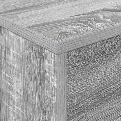 vidaXL Magazine Rack Grey Sonoma 70 x 41 x 96 cm Engineered Wood