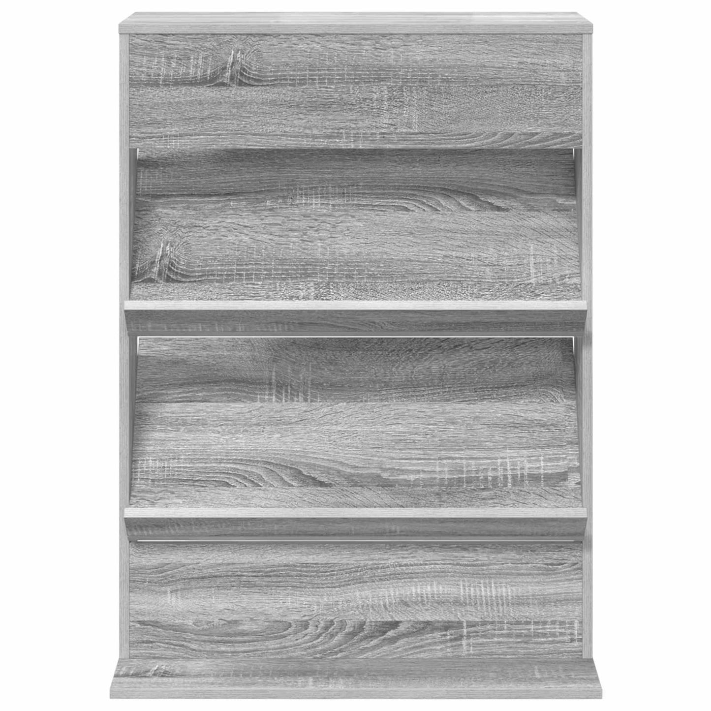 vidaXL Magazine Rack Grey Sonoma 70 x 41 x 96 cm Engineered Wood