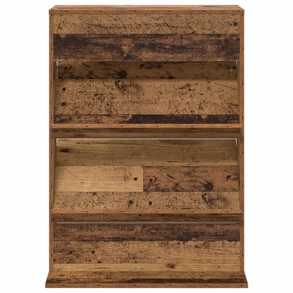 vidaXL Magazine Rack Old Wood 70 x 41 x 96 cm Engineered Wood