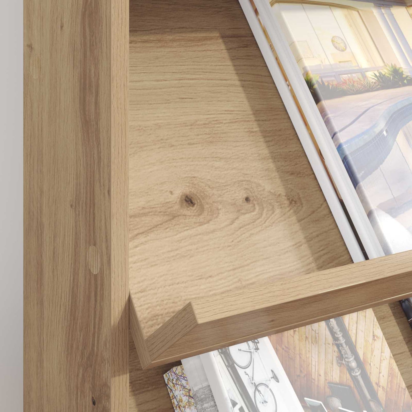 vidaXL Magazine Rack Artisan Oak 70 x 41 x 96 cm Engineered Wood