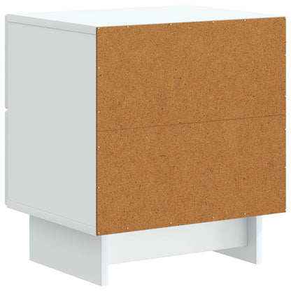 vidaXL Bedside Cabinet White 43 x 34.5 x 47.5 cm Engineered Wood