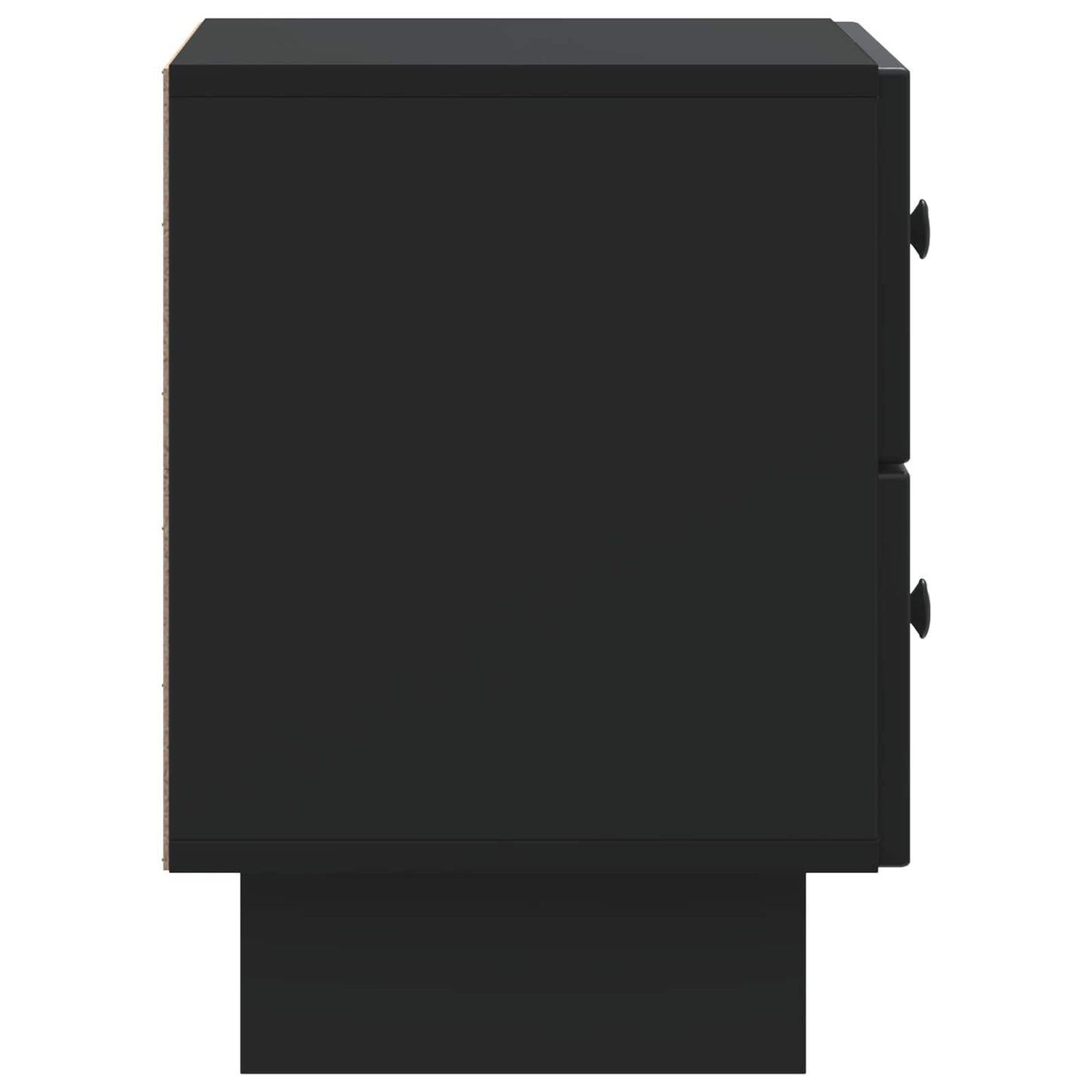 vidaXL Bedside Cabinet Black 43 x 34.5 x 47.5 cm Engineered Wood