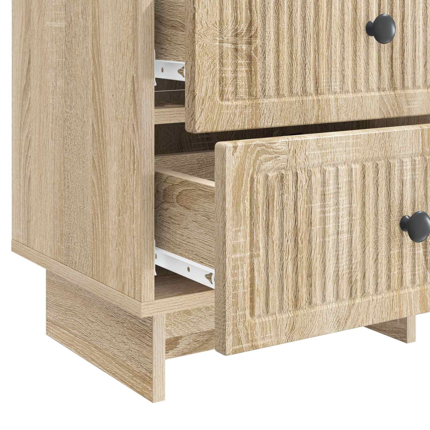 vidaXL Bedside Cabinet Sonoma Oak 43 x 34.5 x 47.5 cm Engineered Wood