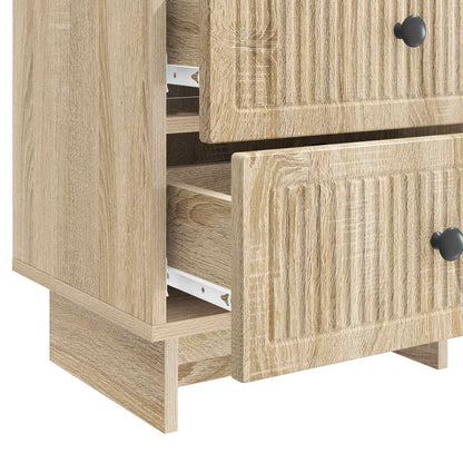 vidaXL Bedside Cabinet Sonoma Oak 43 x 34.5 x 47.5 cm Engineered Wood