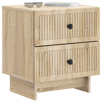 vidaXL Bedside Cabinet Sonoma Oak 43 x 34.5 x 47.5 cm Engineered Wood