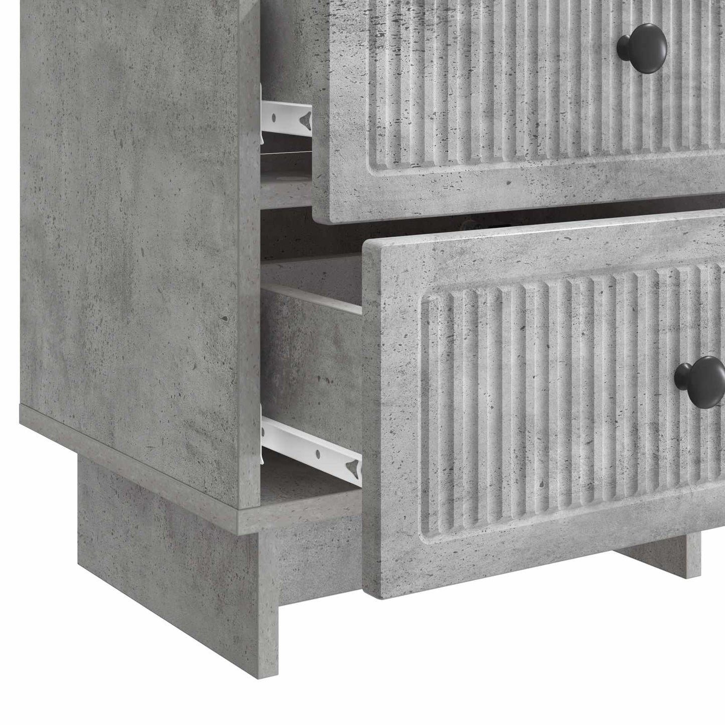 vidaXL Bedside Cabinet with Drawer Concrete Grey 43 x 34.5 x 47.5 cm