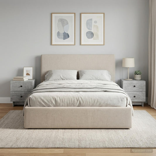 vidaXL Bedside Cabinet 2 pcs Concrete Grey 43 x 34.5 x 47.5 cm