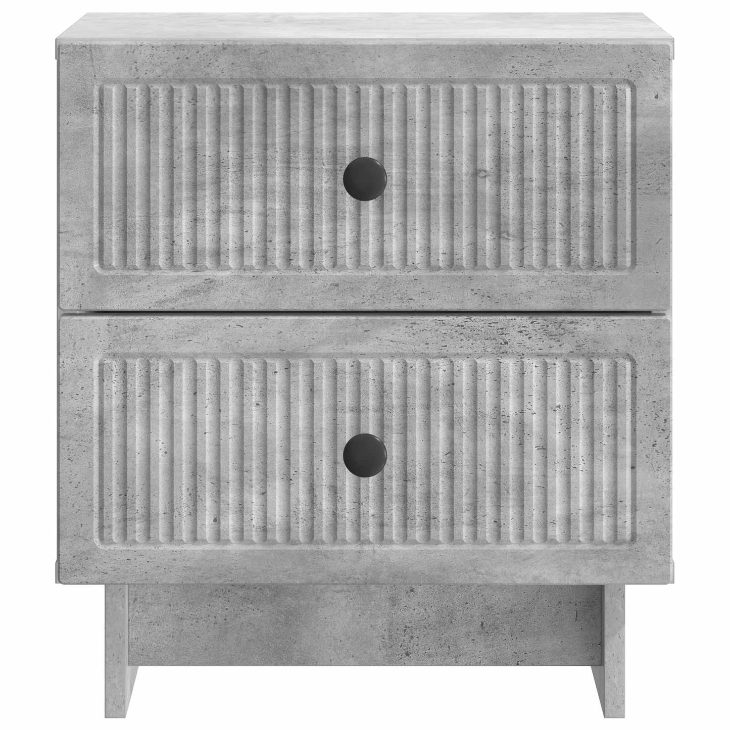 vidaXL Bedside Cabinet 2 pcs Concrete Grey 43 x 34.5 x 47.5 cm