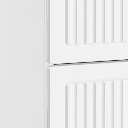 vidaXL Bedside Cabinet 2 pcs High Gloss White 43 x 34.5 x 47.5 cm
