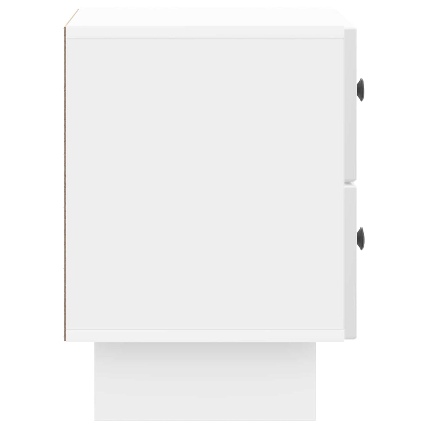 vidaXL Bedside Cabinet 2 pcs High Gloss White 43 x 34.5 x 47.5 cm