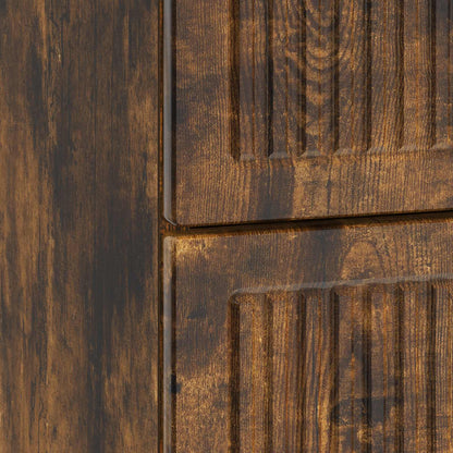 vidaXL Bedside Cabinet Smoked Oak 43 x 34.5 x 47.5 cm Engineered Wood