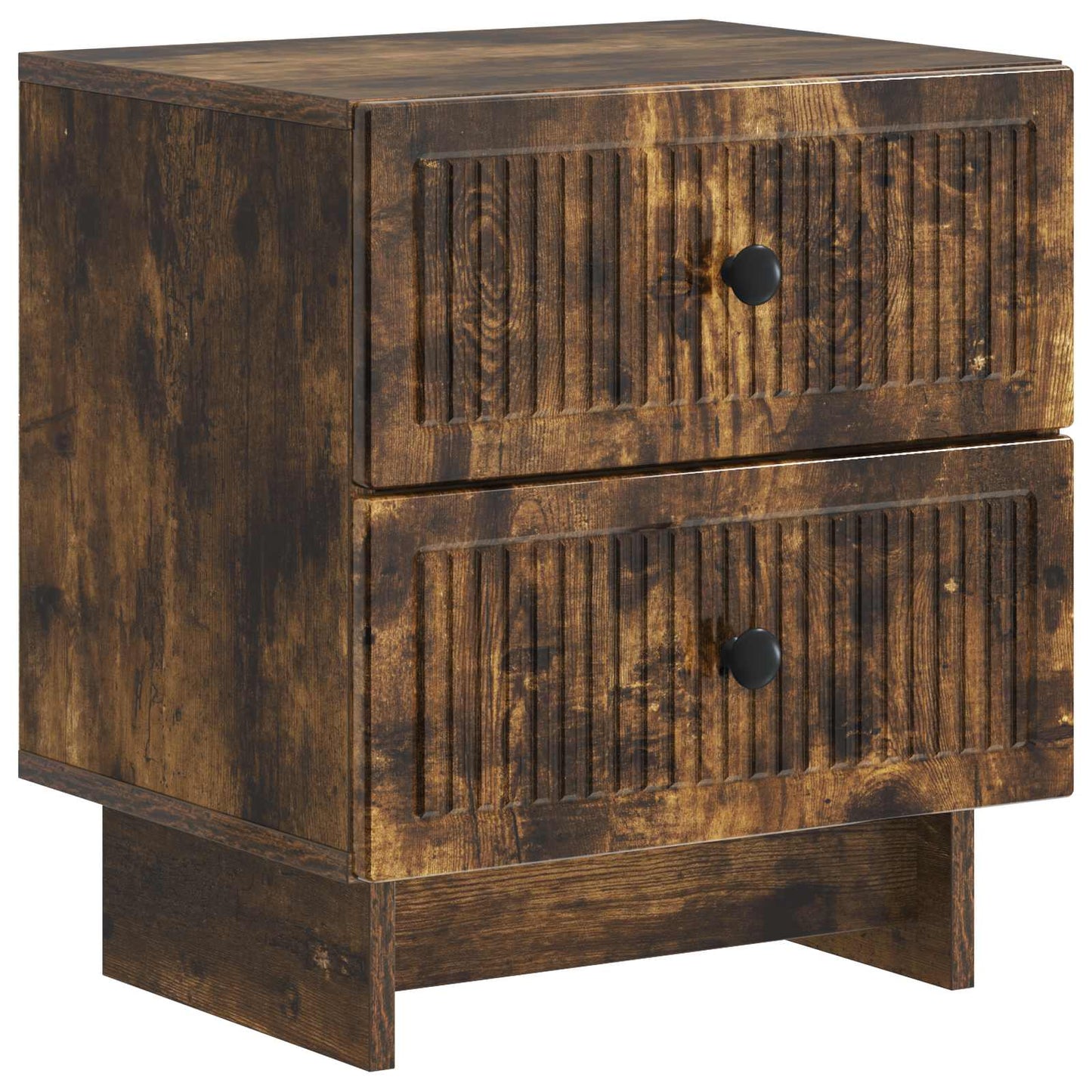 vidaXL Bedside Cabinet Smoked Oak 43 x 34.5 x 47.5 cm Engineered Wood