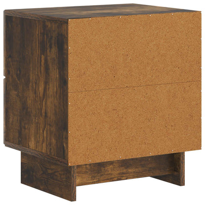 vidaXL Bedside Cabinet Smoked Oak 43 x 34.5 x 47.5 cm Engineered Wood