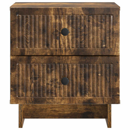 vidaXL Bedside Cabinet Smoked Oak 43 x 34.5 x 47.5 cm Engineered Wood