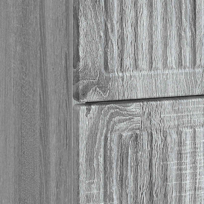 vidaXL Bedside Cabinet Grey Sonoma 43 x 34.5 x 47.5 cm Engineered Wood