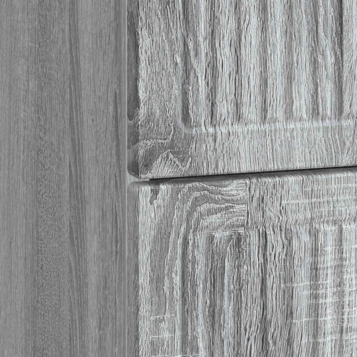 vidaXL Bedside Cabinet Grey Sonoma 43 x 34.5 x 47.5 cm Engineered Wood
