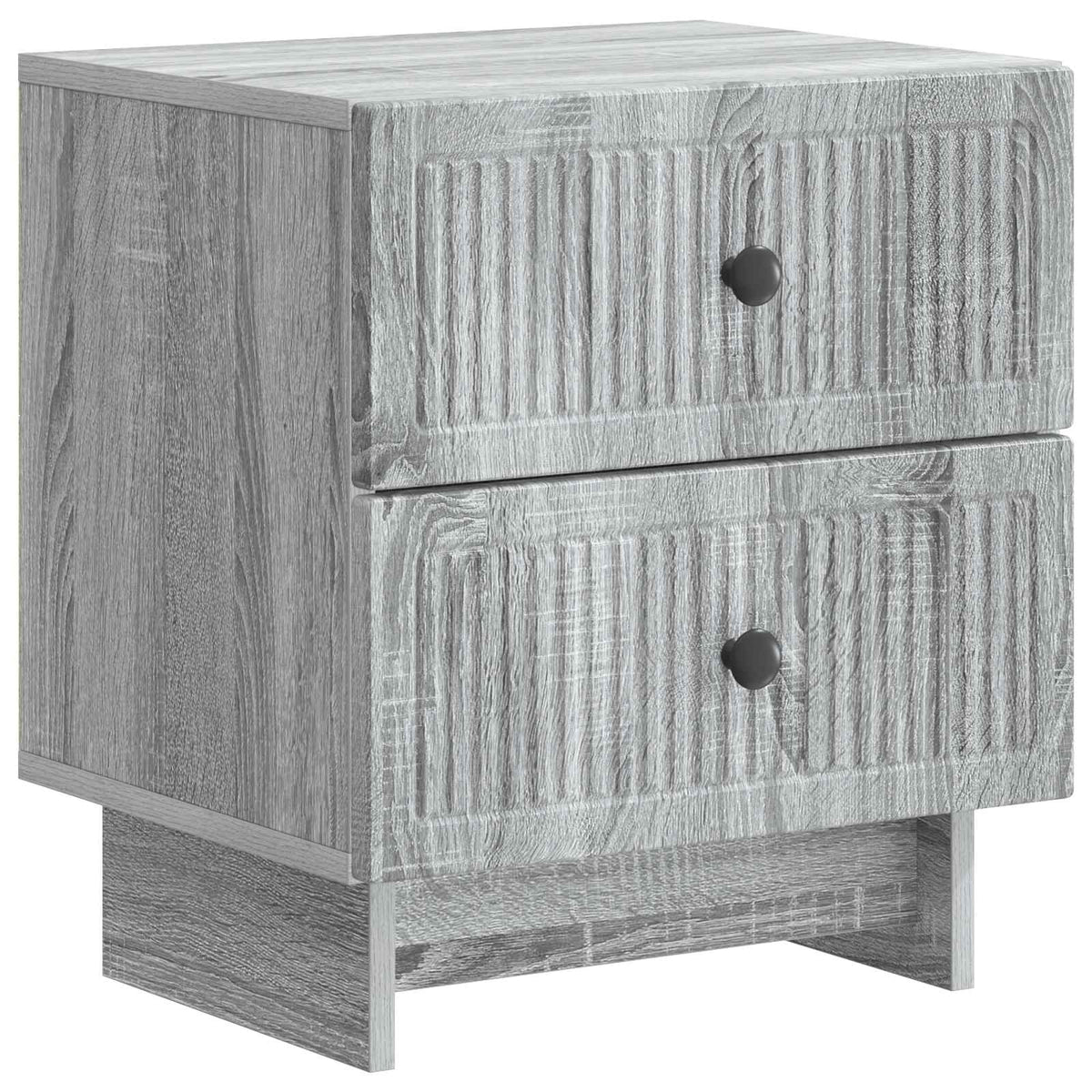vidaXL Bedside Cabinet Grey Sonoma 43 x 34.5 x 47.5 cm Engineered Wood