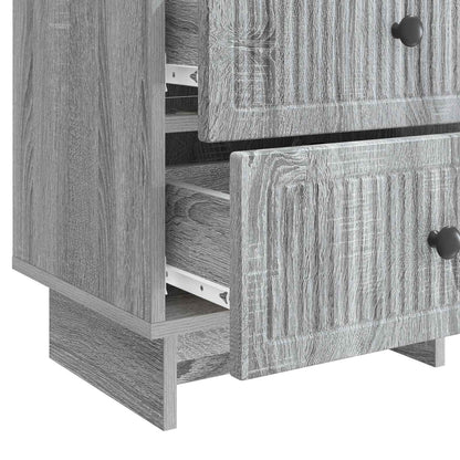 vidaXL Bedside Cabinet 2 pcs Grey Sonoma 43 x 34.5 x 47.5 cm