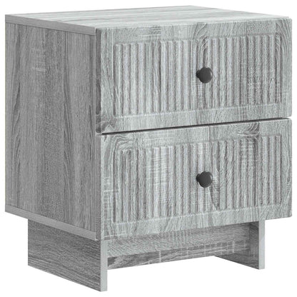 vidaXL Bedside Cabinet 2 pcs Grey Sonoma 43 x 34.5 x 47.5 cm