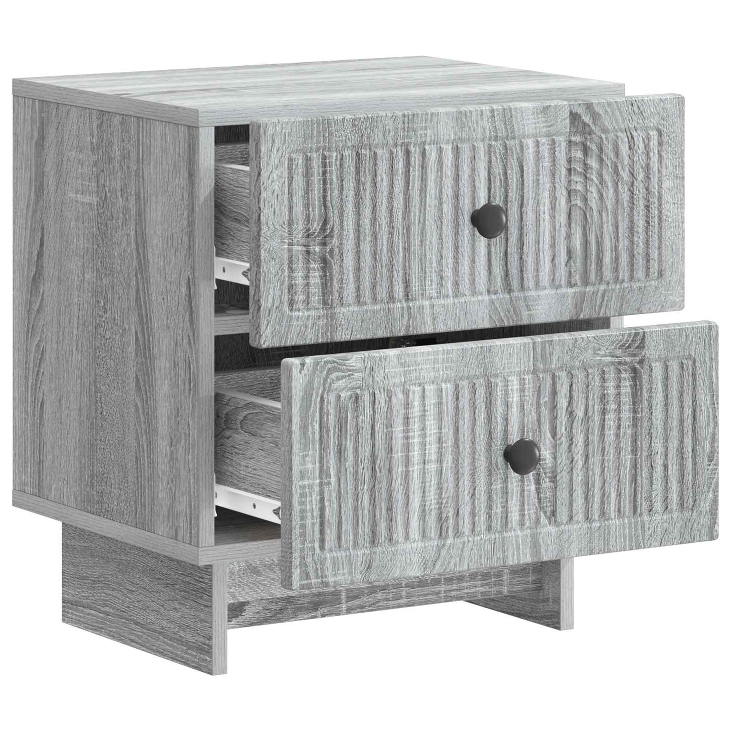 vidaXL Bedside Cabinet 2 pcs Grey Sonoma 43 x 34.5 x 47.5 cm