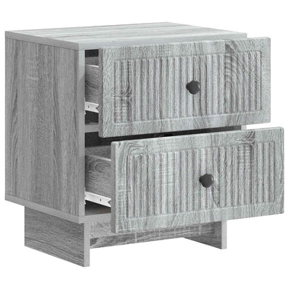 vidaXL Bedside Cabinet 2 pcs Grey Sonoma 43 x 34.5 x 47.5 cm