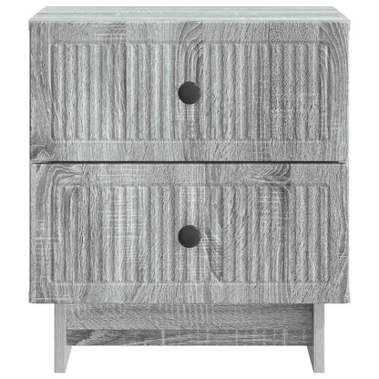 vidaXL Bedside Cabinet 2 pcs Grey Sonoma 43 x 34.5 x 47.5 cm