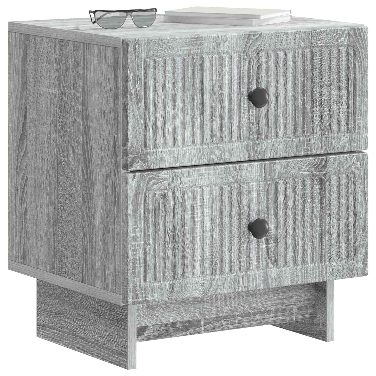 vidaXL Bedside Cabinet 2 pcs Grey Sonoma 43 x 34.5 x 47.5 cm
